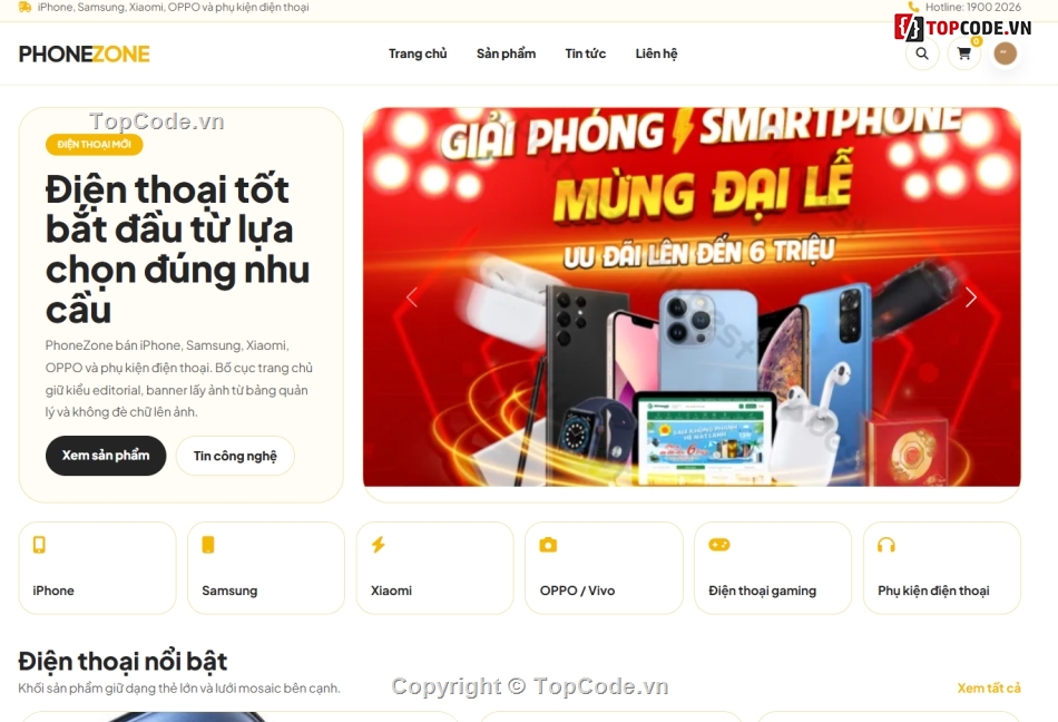 web bán điện thoại,web bán điện,bán web